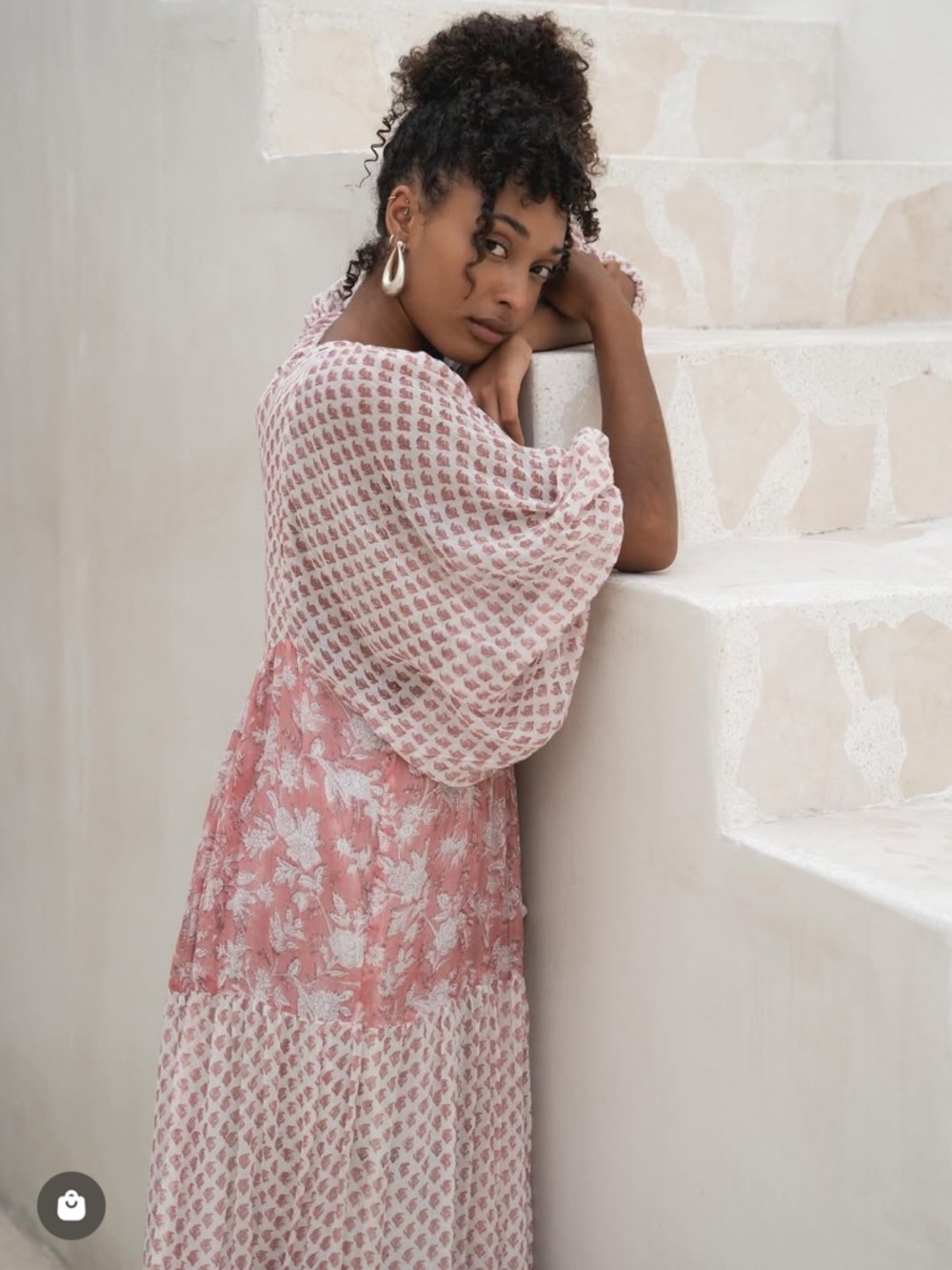 Daughters of India Nora Maxi Dress ~ Primrose - Picture 3 of 3